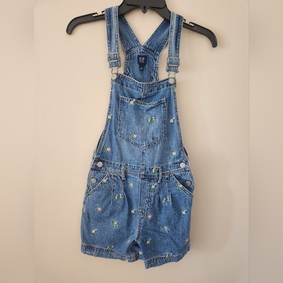 GAP Other - Gap Kids Floral Embroidered Shortalls